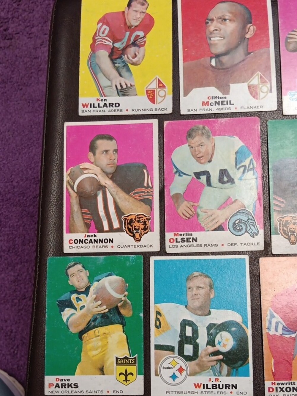 1969 TOPPS Football Cards 40 Cards - Picture 6 of 10